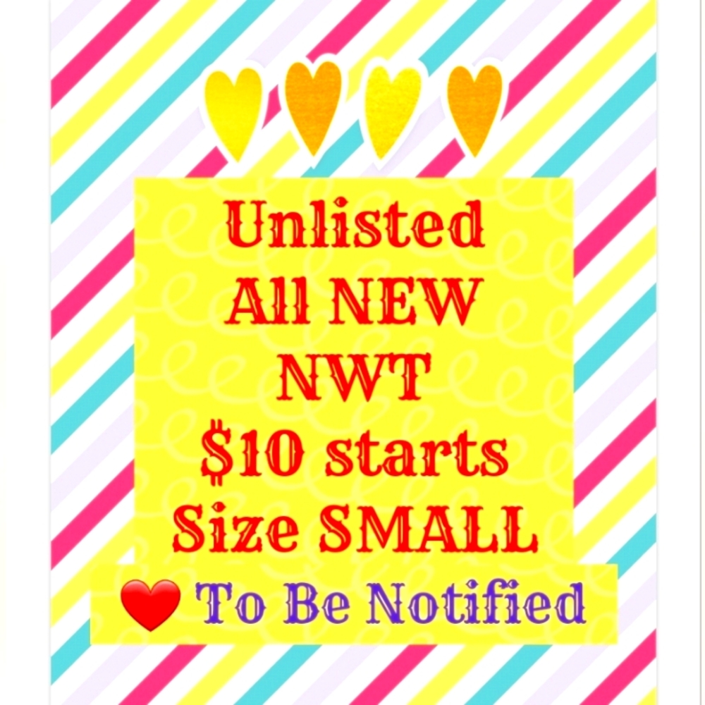 ❤️ To Be Notified NWT Items $10 starts♥️